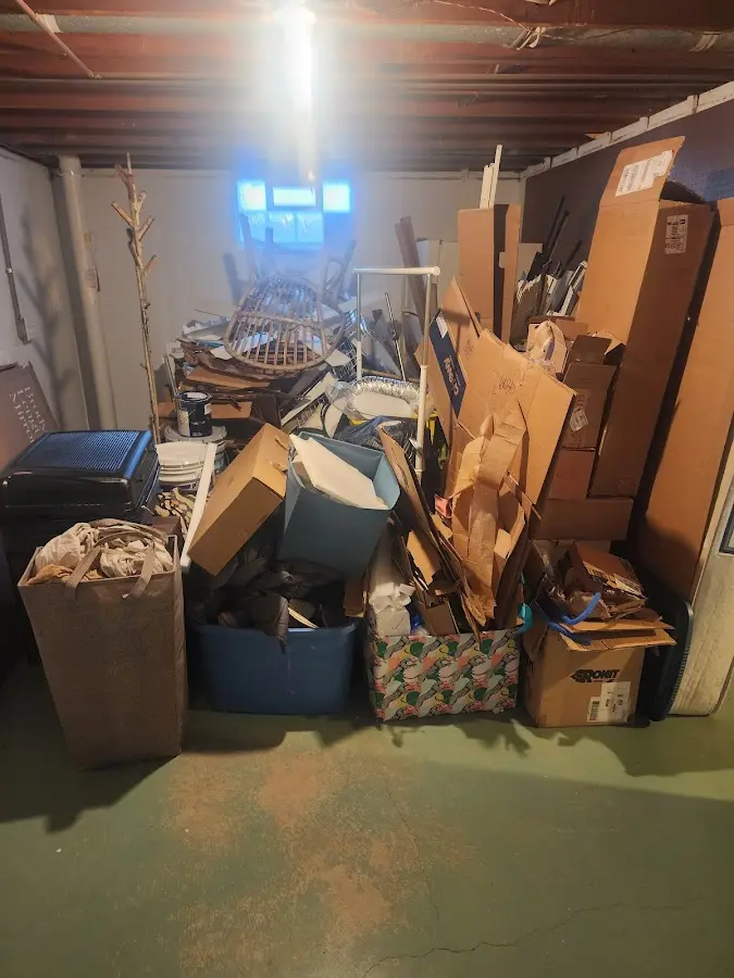 Roll-off dumpster container at job site for Yard Waste Dumpster Rental in Youngstown